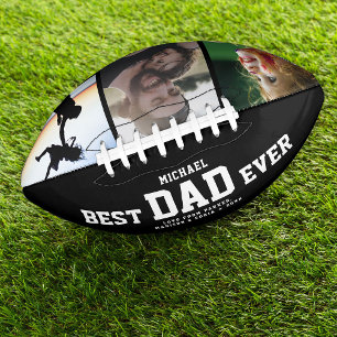 BEST VATER JE Moderne Coole Farbfoto-Collage Football