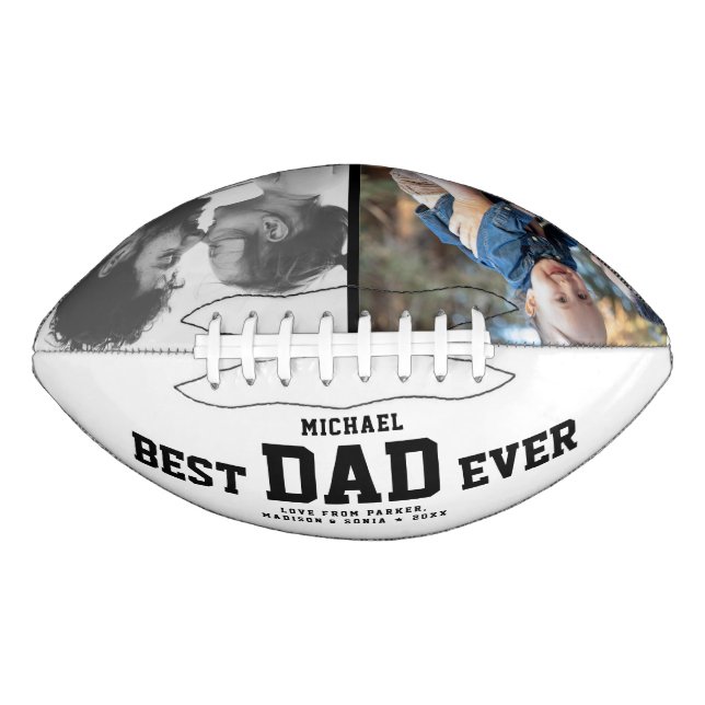 BEST VATER JE Moderne Coole FARBFotos nach Maß Football (Vorderseite)