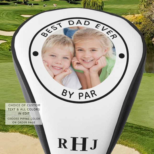 BEST VATER JE NACH PAR-Foto Monogramm benutzerdefi Golf Headcover (Von Creator hochgeladen)