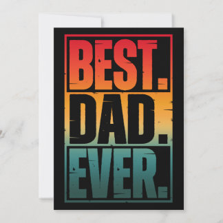 BEST VATER JE TYPOGRAPHIE EINLADUNG