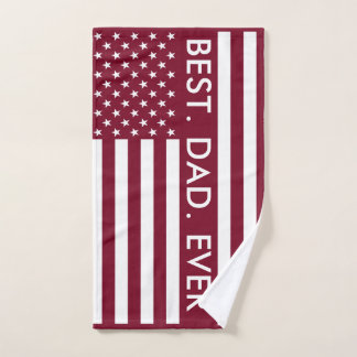Best Vater je USA-Flagge Handtuch