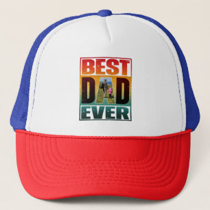 BEST VATER JE VATER TAG PERSONALISIERTES BILD TRUCKERKAPPE