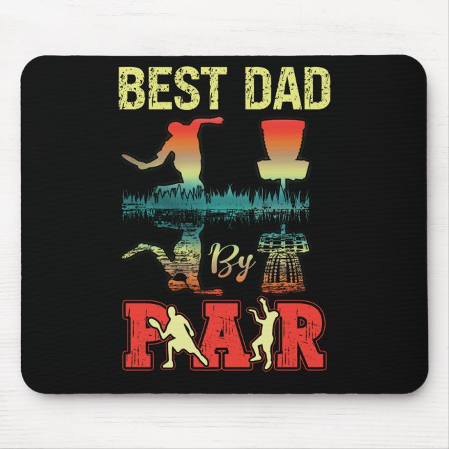 Best Vater Par Discgolf Discgolfer Frisbee Golfspi Mousepad (Vorne)
