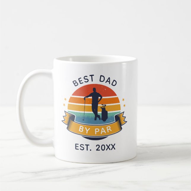Best Vater Par Golfing Vatertag Gedeckter  Kaffeetasse (Links)