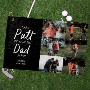 Best Vater Par Multi-Foto Golf Vathage Day Golfhandtuch