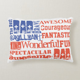 Best Vater Phantastisch Red White Blue USA Flag Dekokissen