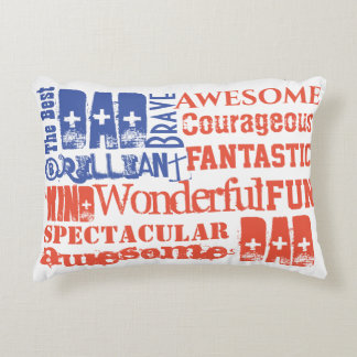 Best Vater Phantastisch Red White Blue USA Flag Dekokissen