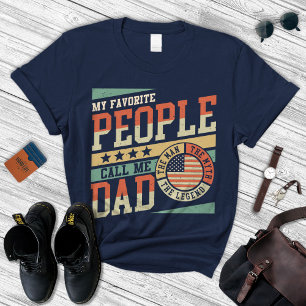 Best Vater Shirt, meine Lieblings-Leute nennen mic T-Shirt