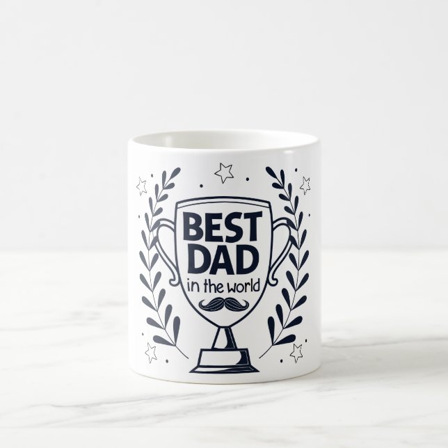 Best Vater Trophy Design - Vatertagsgeschenk Kaffeetasse (Mittel)