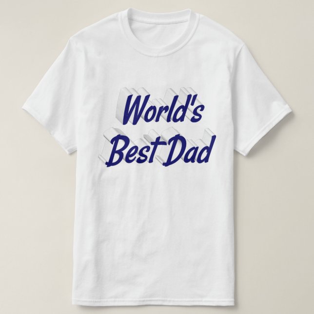 Best Vater Vathers Day dunkelblauer T - Shirt (Design vorne)