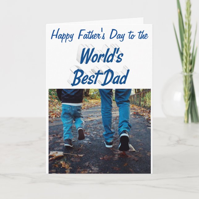 Best Vater Vathers Day Foto Karte (Vorderseite)