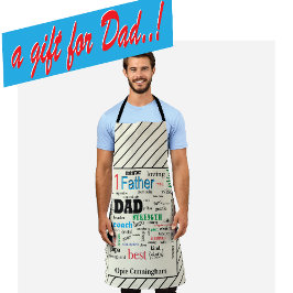 Best Vater Word Cloud Fabulous Epic Schürze