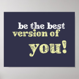 "Best version of you" inspirierendes Poster