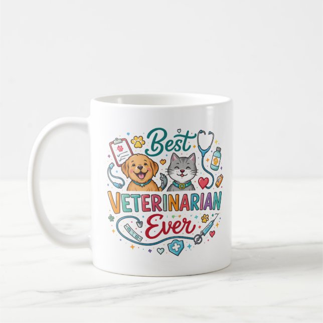 Best Veterinarian Ever | Vet Appreciation Doctor’s Kaffeetasse (Links)