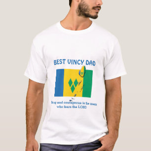 BEST VINCY VATER Strong Courageagement Personalisi T-Shirt