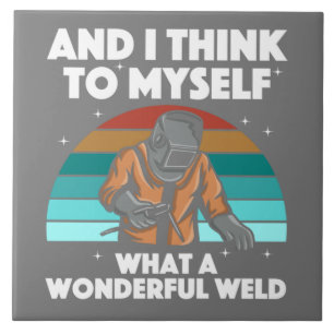 Best Welding Art Men Women Arc Welder Pipeliner II Fliese