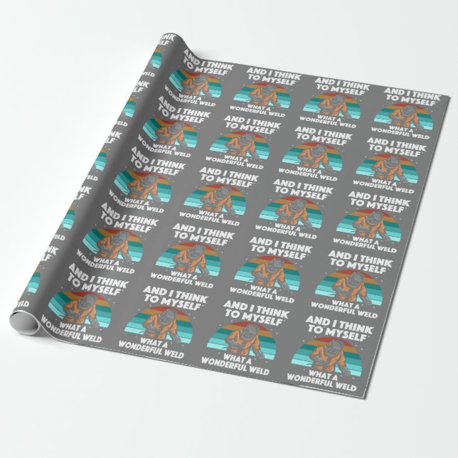 Best Welding Art Men Women Arc Welder Pipeliner II Geschenkpapier (Ungerollt)