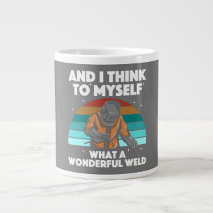 Best Welding Art Men Women Arc Welder Pipeliner II Jumbo-Tasse