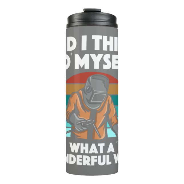 Best Welding Art Men Women Arc Welder Pipeliner II Thermosbecher (Vorderseite)