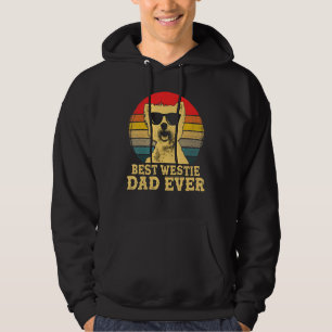 Best Westie Vater je Hund Retro Vintag Hoodie
