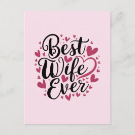 Best wife ever  postkarte