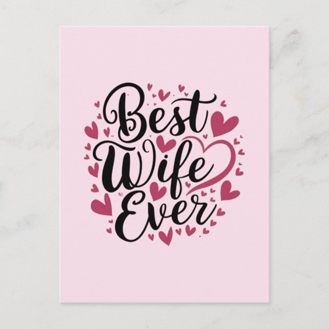 Best wife ever  postkarte (Vorderseite)