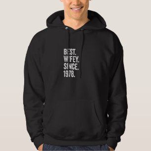 Best Wifey Seit 1978 44. Hochzeitstag 44 Hoodie