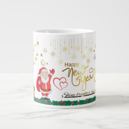 Best Wishes New Year Cup Jumbo-Tasse