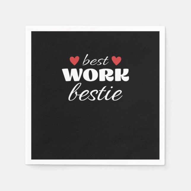 Best Work Bestie Classic Serviette (Vorderseite)
