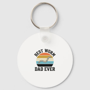 Best Worm Dad Ever Vintage Worm Shirt Design_1 Schlüsselanhänger