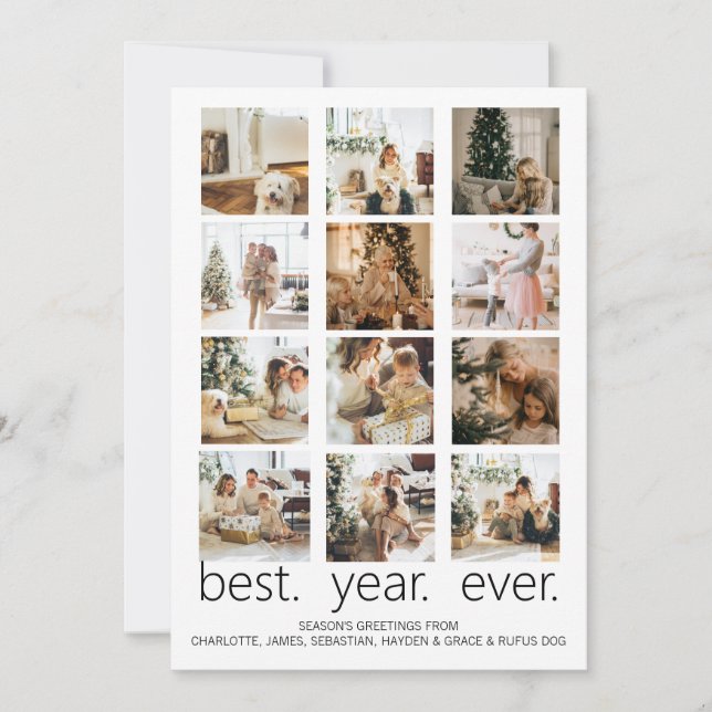 Best Year EJEDES Foto Weihnachten Personalisiert (Vorderseite)
