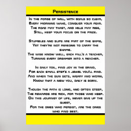 Beständigkeit Poster