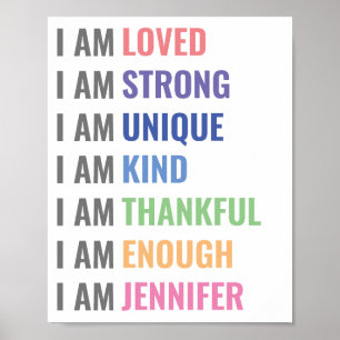 Bestärkungen Für Kinder Wandkunst Poster