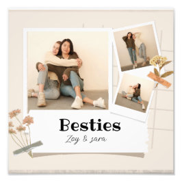 BESTÄTIGKEITEN, Foto-Collage & Namen | BESTE FREUN Fotodruck