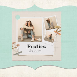 BESTÄTIGKEITEN, Foto-Collage & Namen | BESTE FREUN Geschenkanhänger