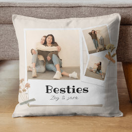 BESTÄTIGKEITEN, Foto-Collage & Namen | BESTE FREUN Kissen