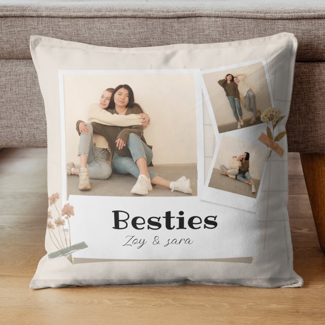 BESTÄTIGKEITEN, Foto-Collage & Namen | BESTE FREUN Kissen (Von Creator hochgeladen)