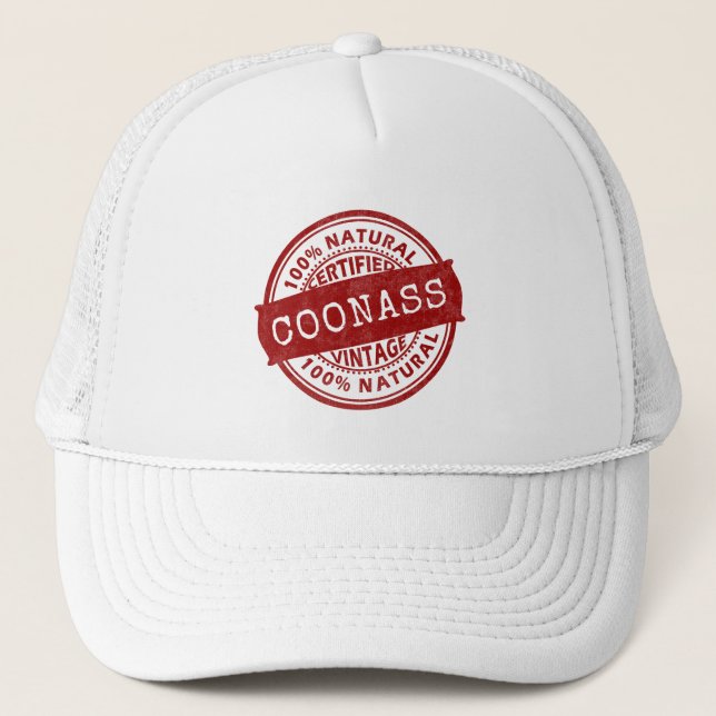 Bestätigt, Coonass, Louisiana, Cajun, Kreole, Truckerkappe (Vorderseite)