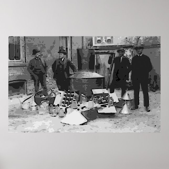 BESTÄTIGTES STILL- UND MOONSHINENVERBOT POSTER (Vorne)