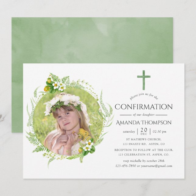 Bestätigung der Landgrüne Einladung (Vorne/Hinten)