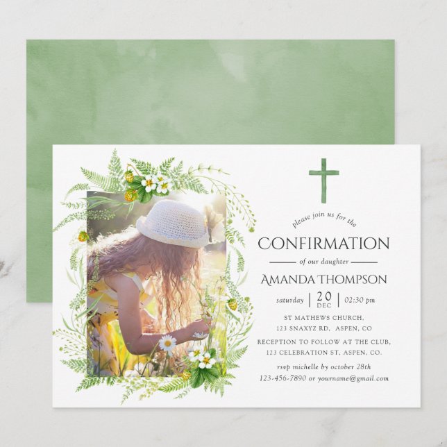 Bestätigung der Landgrüne Einladung (Vorne/Hinten)