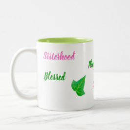 Bestätigung der zweiteiligen grünen Ivy-Tasse Zweifarbige Tasse