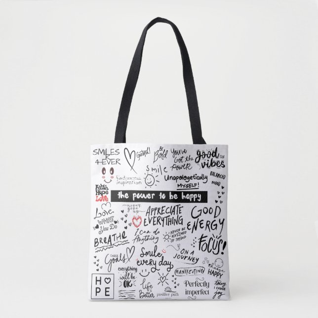 BESTÄTIGUNG GUTE VIBES TOTE BAG TASCHE (Vorderseite)