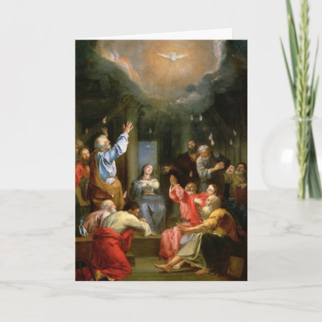 Bestätigung Heiliger Geist Jungfrau Mary Apostles Karte (Vorderseite)