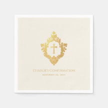 Bestätigung Imitats Gold Cross Wappen Elfenbeinküs