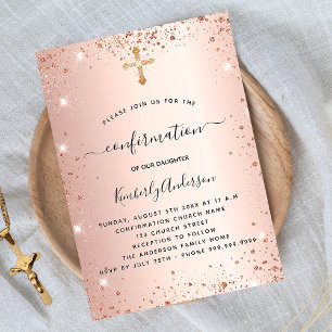 Bestätigung roségold Schimmer Luxus Einladung