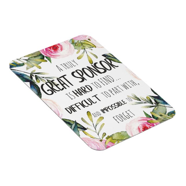 Bestätigung Sponsor Geschenk wirklich Großer Spons Magnet (Rechte Seite)