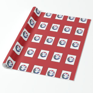 Bestätigung, Taubenfarben, vertikale Geschenkartik Geschenkpapier
