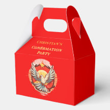 Bestätigung White Dove Red Flamed