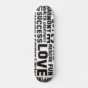 Bestätigungen schwarz - Hintergrund deutlich Skateboard